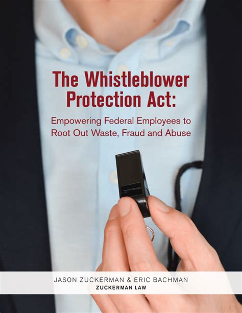Whistleblower protection act .
